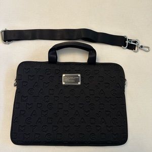 Sold❌Marc by Marc Jacobs Black 13 Inch Laptop Bag with removable strap